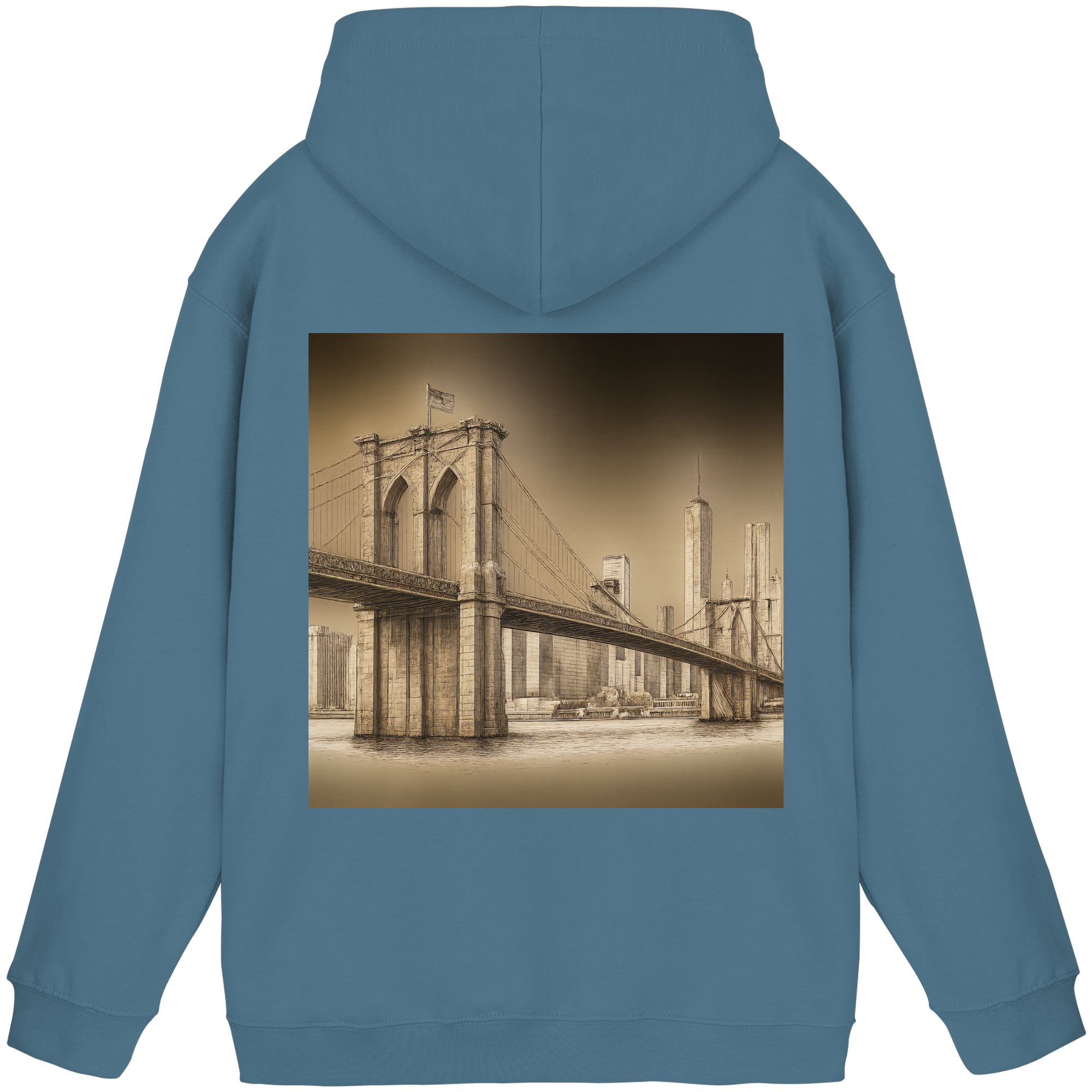 Urban Vibe "Brooklyn Bridge" Hoodie - Basic Unisex Hoodie