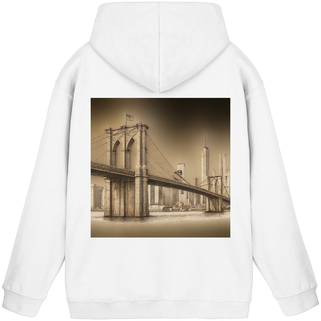 Urban Vibe "Brooklyn Bridge" Hoodie - Basic Unisex Hoodie
