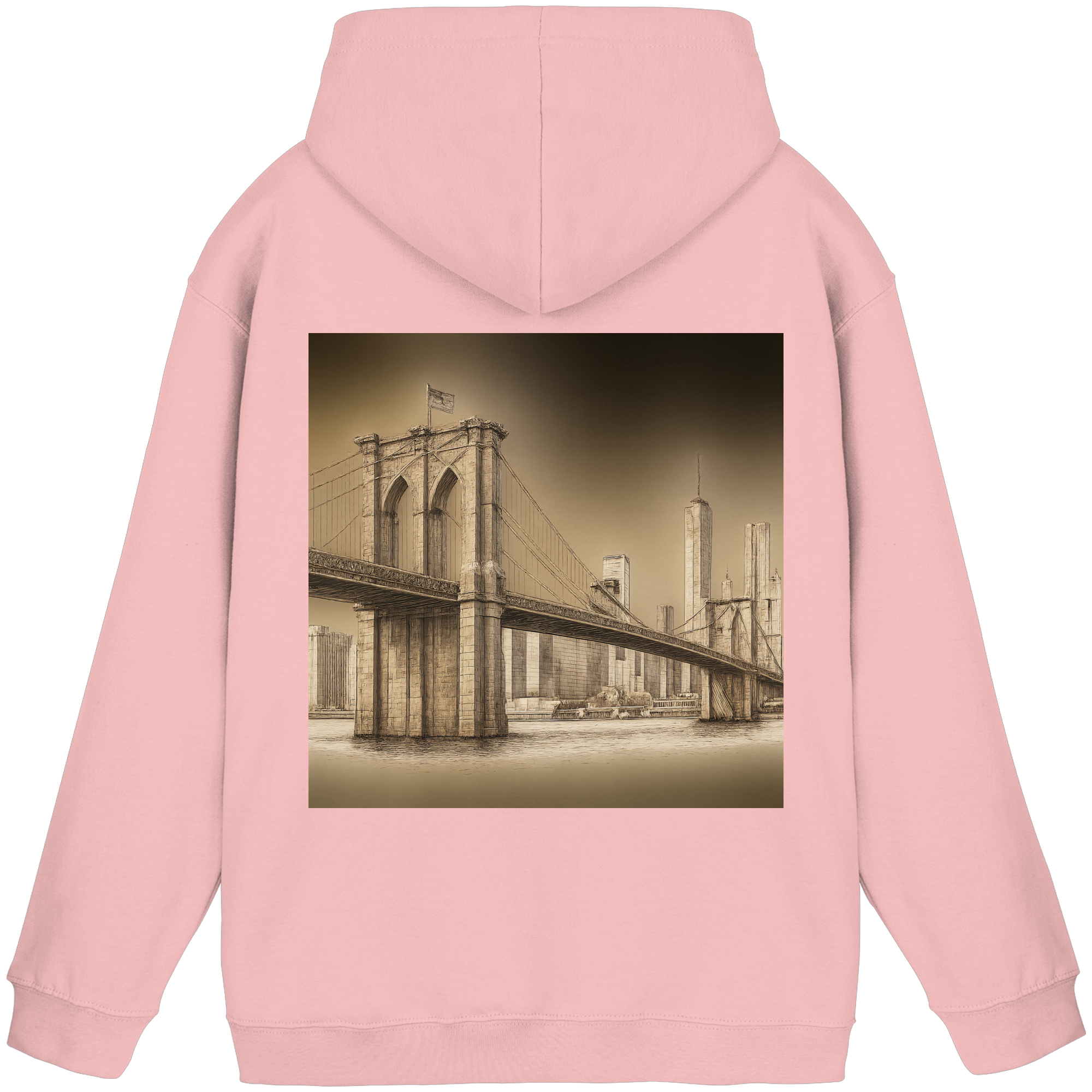 Urban Vibe "Brooklyn Bridge" Hoodie - Basic Unisex Hoodie