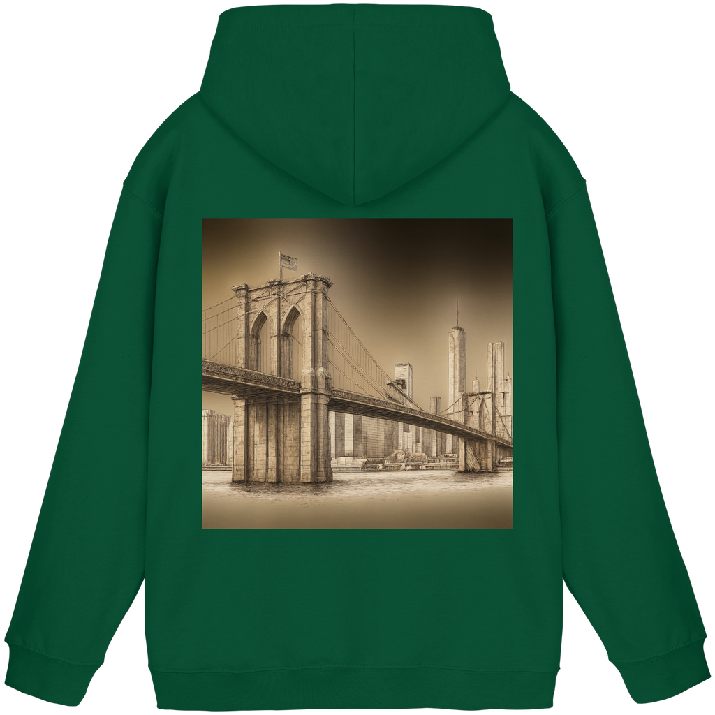 Urban Vibe "Brooklyn Bridge" Hoodie - Basic Unisex Hoodie