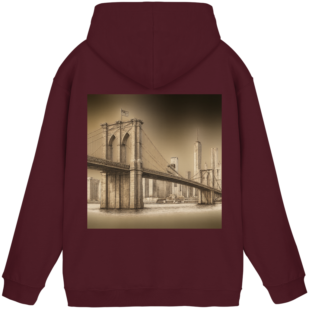 Urban Vibe "Brooklyn Bridge" Hoodie - Basic Unisex Hoodie