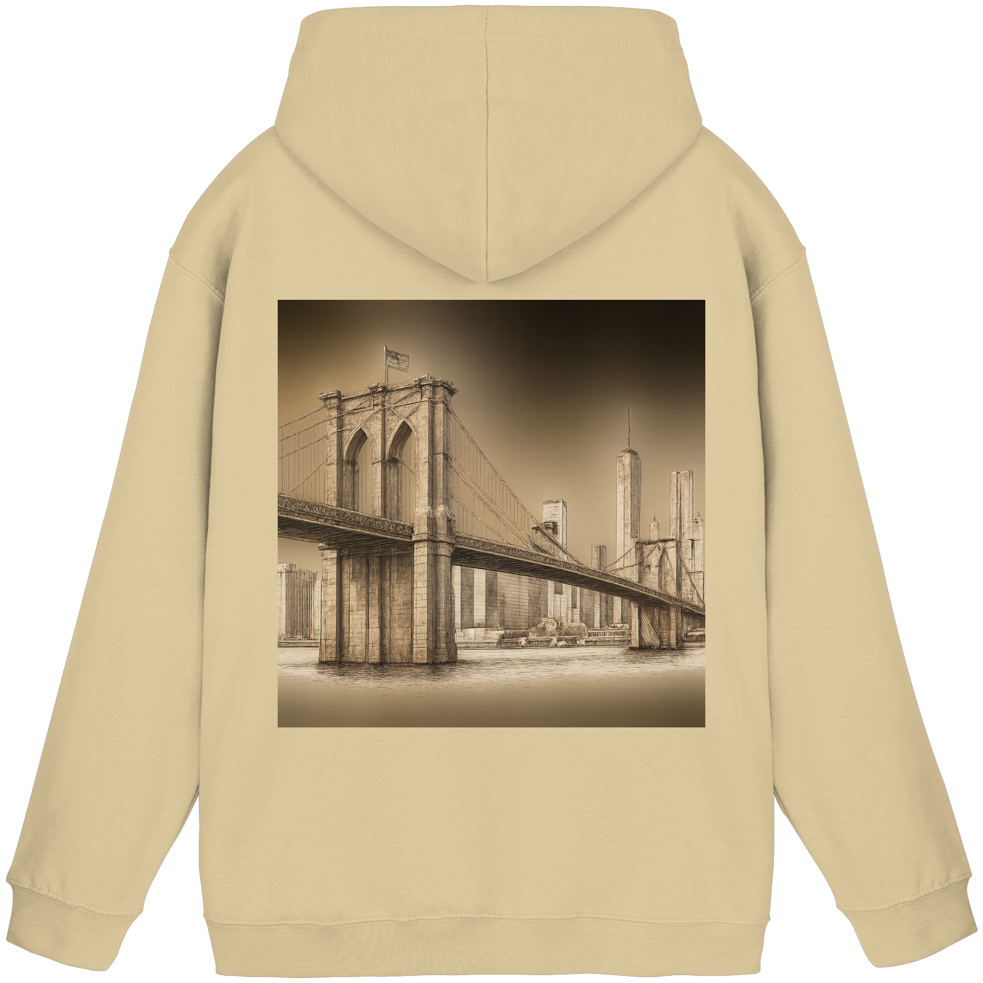 Urban Vibe "Brooklyn Bridge" Hoodie - Basic Unisex Hoodie