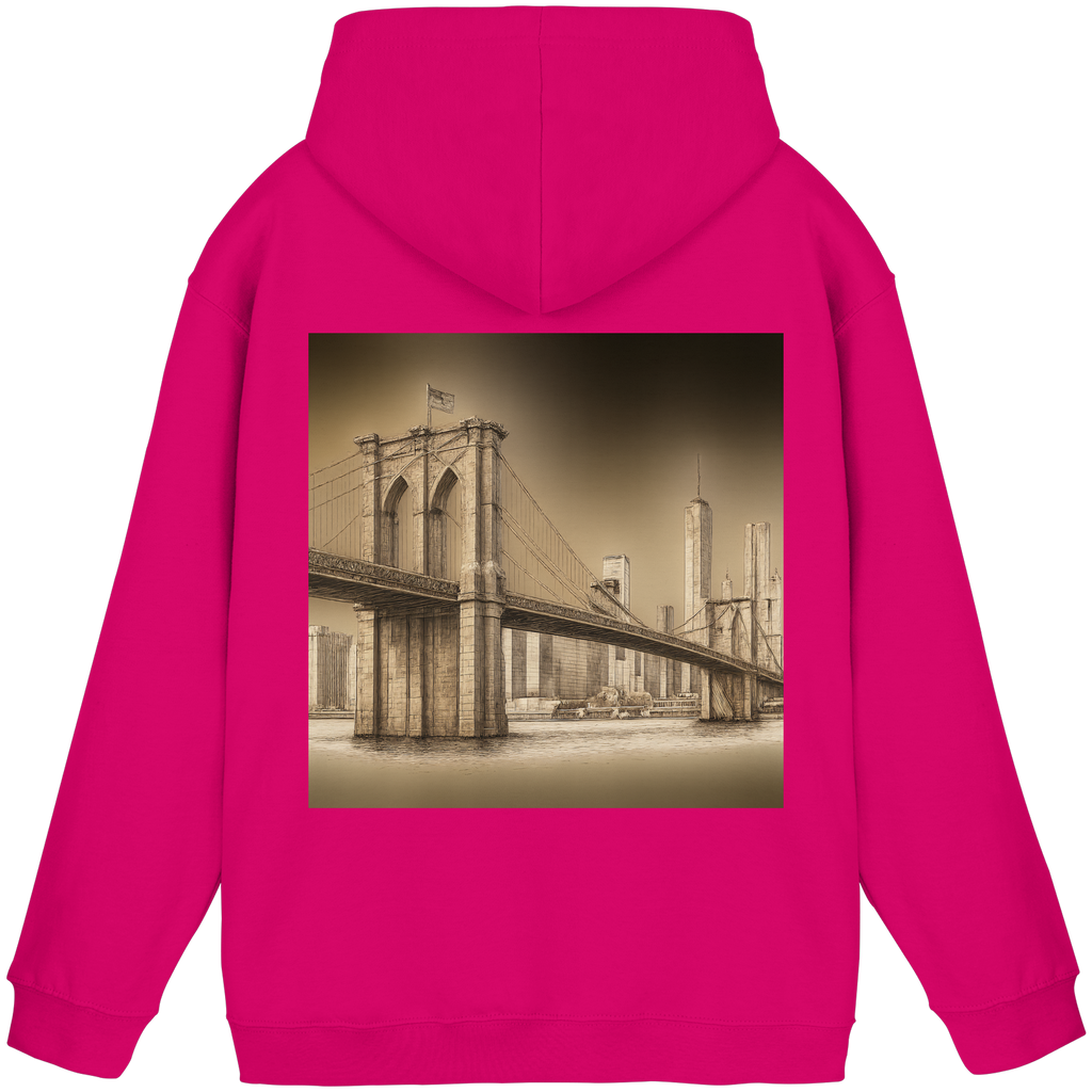 Urban Vibe "Brooklyn Bridge" Hoodie - Basic Unisex Hoodie